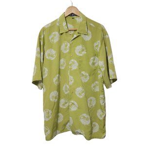 Vintage Mens Dragon Button Up Shirt Short Sleeve 90s Y2K Nox Henry Angelo XL
